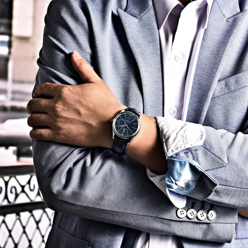 Reloj de Cuarzo para Hombre PAGANI Design PD1689, Movimiento Japonés VH65, Cristal de Zafiro, Correa de Cuero, Resistente al Agua 20 Bar, Reloj de Pulsera para Hombre 6