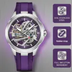 Pagani diseña un nuevo reloj mecánico hueco para hombre con cristal de zafiro con revestimiento AR, acero inoxidable, resistente al agua y automático. 3