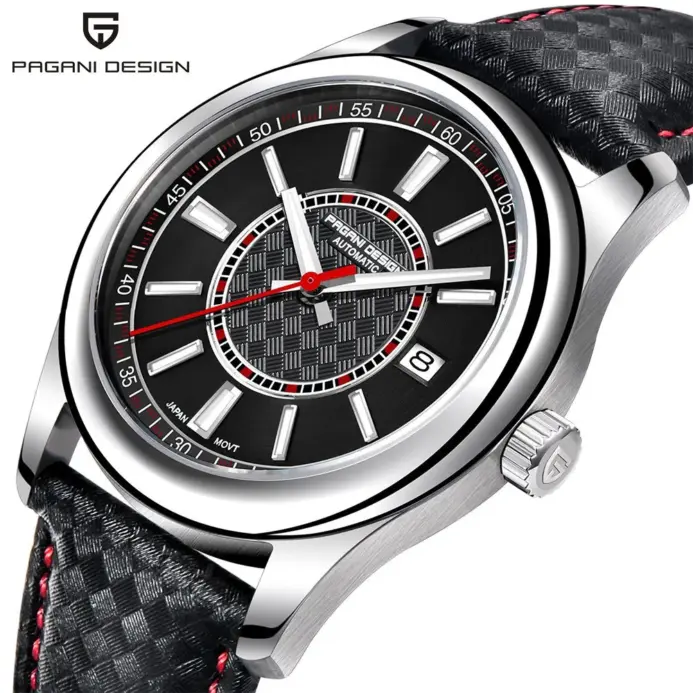 PAGANI DESIGN-relojes mecánicos automáticos para Hombre, 40mm, NH35A, zafiro de lujo, acero inoxidable, 10bar 1