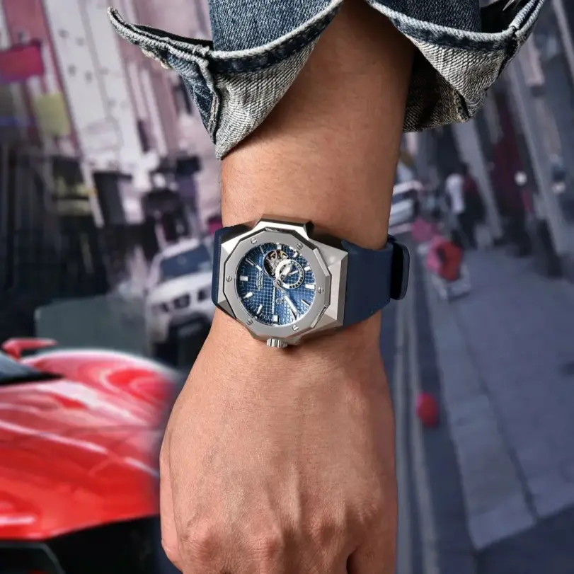 Reloj Automático PAGANI DESIGN para hombre, reloj de pulsera mecánico japonés TMI NH39A Movt, reloj resistente al agua con cristal de zafiro de acero inoxidable 5