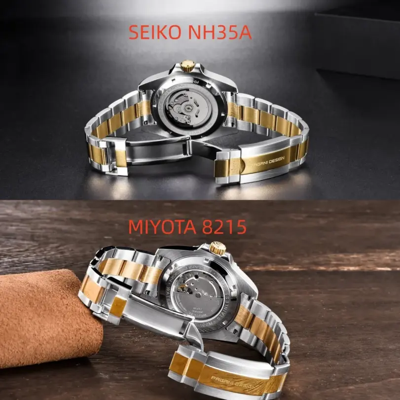 Reloj Automático para Hombre PAGANI Design PD1639, Esfera de 43 mm, Bisel de Cerámica, NH35A / MIYOTA 8215, Reloj de Pulsera Mecánico de Zafiro, Resistente al Agua 3