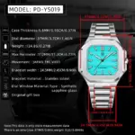 Reloj de Cuarzo para Hombre PAGANI DESIGN 2026, Marca de Alta Gama, Cristal de Zafiro con Revestimiento AR, Reloj de Negocios, Luminoso, con Movimiento Japonés VH31 2 Reloj de Cuarzo para Hombre PAGANI DESIGN 2026, Marca de Alta Gama, Cristal de Zafiro con Revestimiento AR, Reloj de Negocios, Luminoso, con Movimiento Japonés VH31 2