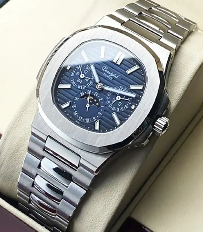 Relojes automáticos Rinifa para hombre, mecánicos, Nautilus, zafiro, fase lunar, multifuncionales, marca de lujo, Montre Homme, Reloj Hombre 1