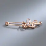 Kinel-broche de oro rosa para mujer, joyería de boda, único, creativo, moderno, de Metal hueco, 585 6