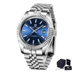 Reloj de pulsera mecánico PAGANI DESIGN NH35/MIYOTA 8215 para hombre, reloj de lujo con cristal de zafiro para hombre, reloj de acero resistente al agua hasta 100M PD1645 14 Reloj de pulsera mecánico PAGANI DESIGN NH35/MIYOTA 8215 para hombre, reloj de lujo con cristal de zafiro para hombre, reloj de acero resistente al agua hasta 100M PD1645 14