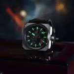 Reloj PAGANI DESIGN para hombre, relojes mecánicos automáticos huecos cuadrados de acero inoxidable para hombre, relojes de pulsera con espejo de zafiro para hombre 4