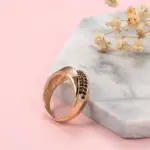 Anillos Kinel de circón blanco y negro Natural de lujo para mujer, cruz geométrica 585, oro rosa, joyería Vintage fina para fiesta de boda y uso diario 5 Anillos Kinel de circón blanco y negro Natural de lujo para mujer, cruz geométrica 585, oro rosa, joyería Vintage fina para fiesta de boda y uso diario 5