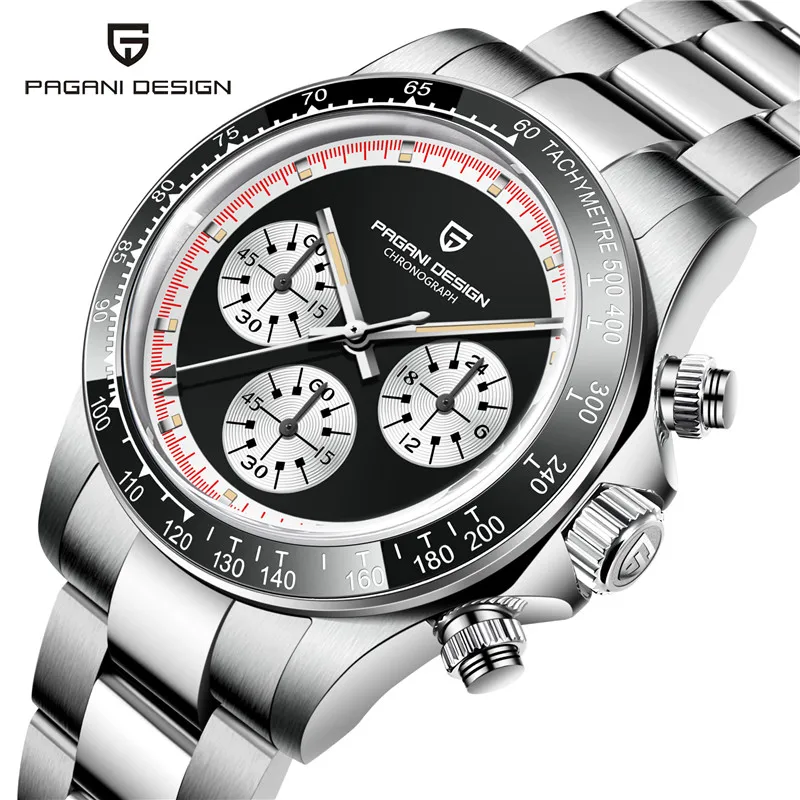 Reloj Cronógrafo de Piloto PAGANI DESIGN para Hombre, Reloj de Cuarzo Deportivo VK63 de Marca de Lujo, Resistente al Agua con Cristal de Zafiro, Relojes Masculinos 1 Reloj Cronógrafo de Piloto PAGANI DESIGN para Hombre, Reloj de Cuarzo Deportivo VK63 de Marca de Lujo, Resistente al Agua con Cristal de Zafiro, Relojes Masculinos 1
