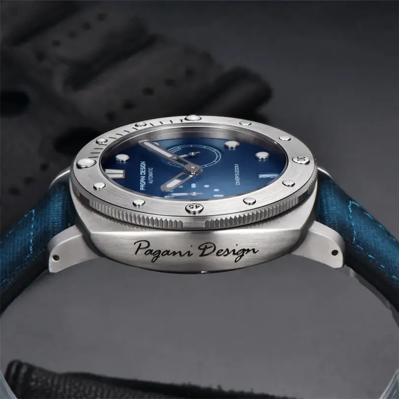 Reloj Mecánico PAGANI DESIGN para hombre, reloj automático luminoso de cristal de zafiro de lujo, reloj de acero inoxidable resistente al agua de 200M para hombre 4