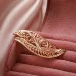 Kinel-broche de oro rosa para mujer, joyería de boda moderna, creativa y única, broche de Metal hueco, 585 5