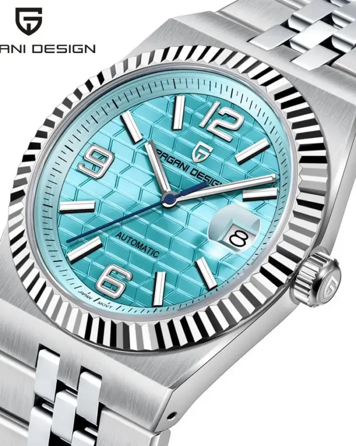 PAGANI DESIGN-reloj automático de lujo para hombre MIYOTA 8215 Movt, reloj de pulsera mecánico con cristal de zafiro, acero inoxidable, resistente al agua hasta 100M 1