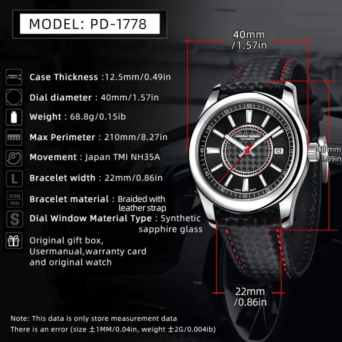 PAGANI DESIGN-relojes mecánicos automáticos para Hombre, 40mm, NH35A, zafiro de lujo, acero inoxidable, 10bar 2