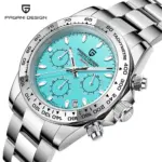 PAGANI DESIGN, nuevo Reloj de pulsera de cuarzo con bisel de acero inoxidable para Hombre, cronógrafo de cristal de zafiro de lujo, Reloj VK63 para Hombre 1