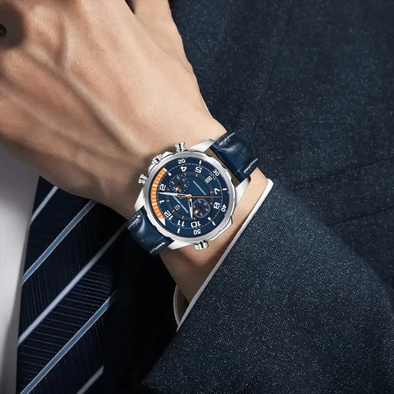 PAGANI DESIGN 44MM reloj de cuarzo para hombre Japón TMI VK64 Movt esfera de escala giratoria cristal de zafiro cronómetro reloj de pulsera luminoso 6