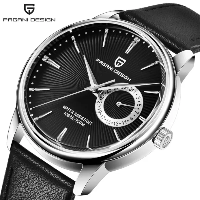 PAGANI DESIGN PD-1654 relojes para hombre Japón VH65 cuarzo Movt hombres cuero 30M impermeable reloj de pulsera militar hombres relojes hombre 1