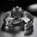 Reloj de Pulsera PAGANI DESIGN PD-1644 para Hombre, Reloj de Cuarzo con Bisel de Cerámica, Movimiento Japonés VK63, Cristal de Zafiro, Resistente al Agua hasta 100 m, Cronógrafo 4