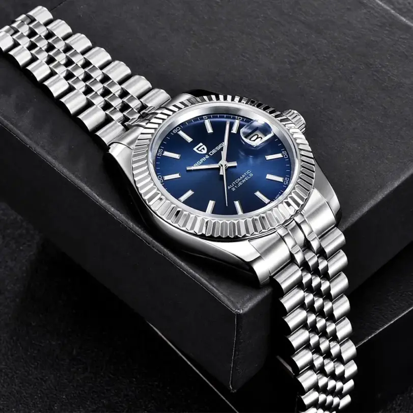 Reloj de pulsera mecánico PAGANI DESIGN NH35/MIYOTA 8215 para hombre, reloj de lujo con cristal de zafiro para hombre, reloj de acero resistente al agua hasta 100M PD1645 5