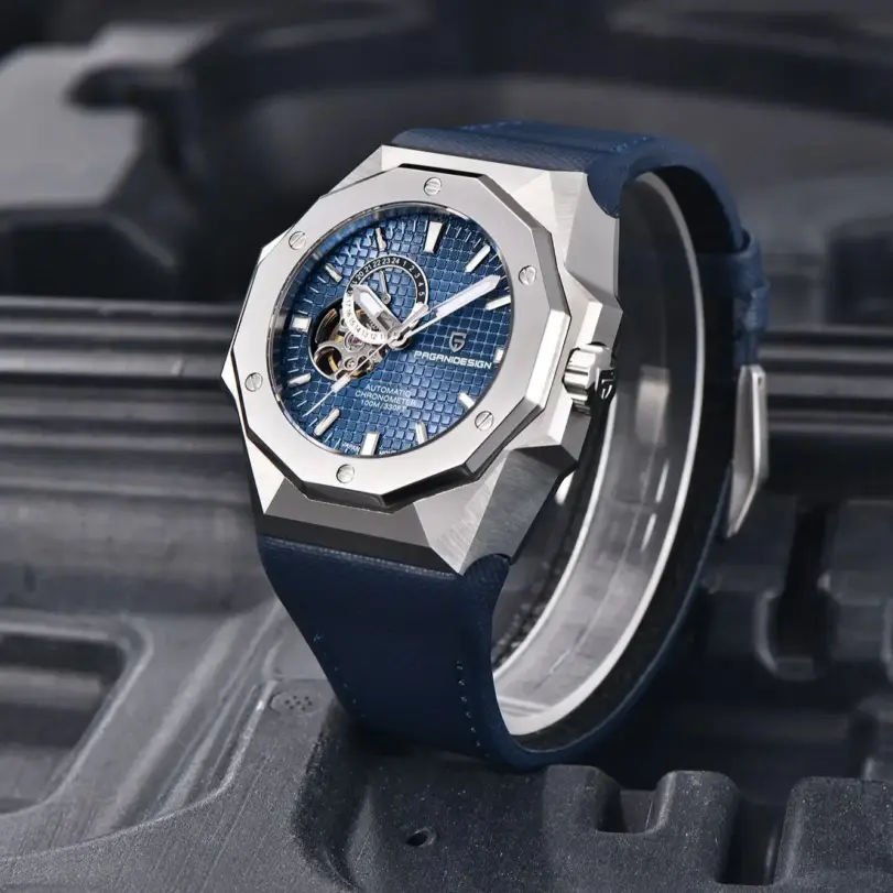 Reloj Automático PAGANI DESIGN para hombre, reloj de pulsera mecánico japonés TMI NH39A Movt, reloj resistente al agua con cristal de zafiro de acero inoxidable 6