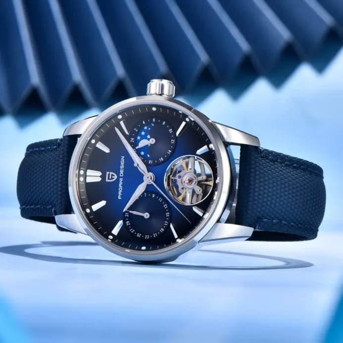 Reloj Mecánico para Hombre PAGANI DESIGN 2026 E3255Y 41mm Cristal de Zafiro Acero Inoxidable Calendario Resistente al Agua Reloj Hombre 1