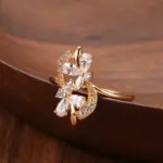 Kinel-Conjunto de anillos y pendientes de flores de cristal de oro rosa 585 de lujo para mujer, conjuntos de joyería Vintage de boda nupcial de circón Natural 6 Kinel-Conjunto de anillos y pendientes de flores de cristal de oro rosa 585 de lujo para mujer, conjuntos de joyería Vintage de boda nupcial de circón Natural 6