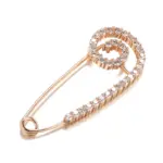 Kinel fino-broche de oro rosa 585 para mujer, joyería creativa de boda, único, hueco, de circón Natural, 2022 1
