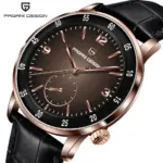 PAGANI DESIGN PD1790 reloj mecánico automático para hombre 10Bar resistente al agua cristal de zafiro reloj de pulsera de cuero de ocio de moda para hombre 1