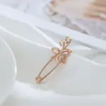 Kinel-broche de oro rosa para mujer, joyería de boda, único, creativo, moderno, de Metal hueco, 585 4