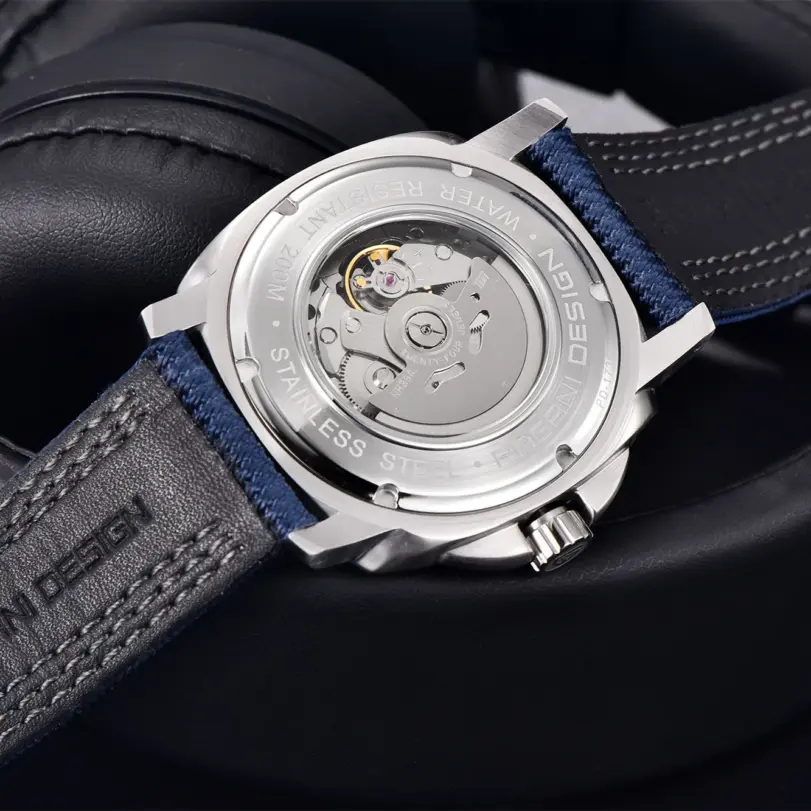 Reloj Automático PAGANI DESIGN para hombre Japón TMI NH39 Tourbillon esqueleto cristal de zafiro reloj de pulsera mecánico 200M resistente al agua 6