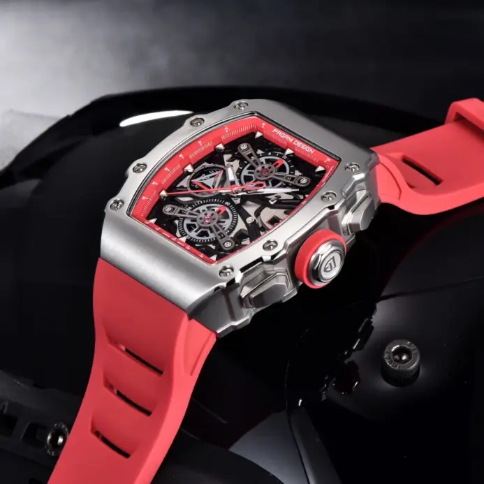 Reloj de Cuarzo PAGANI DESIGN 2026, Nuevo, 40MM, Diseño de Barril Hueco, Casual y Moderno para Hombre, con Cristal de Zafiro, Cronógrafo 2