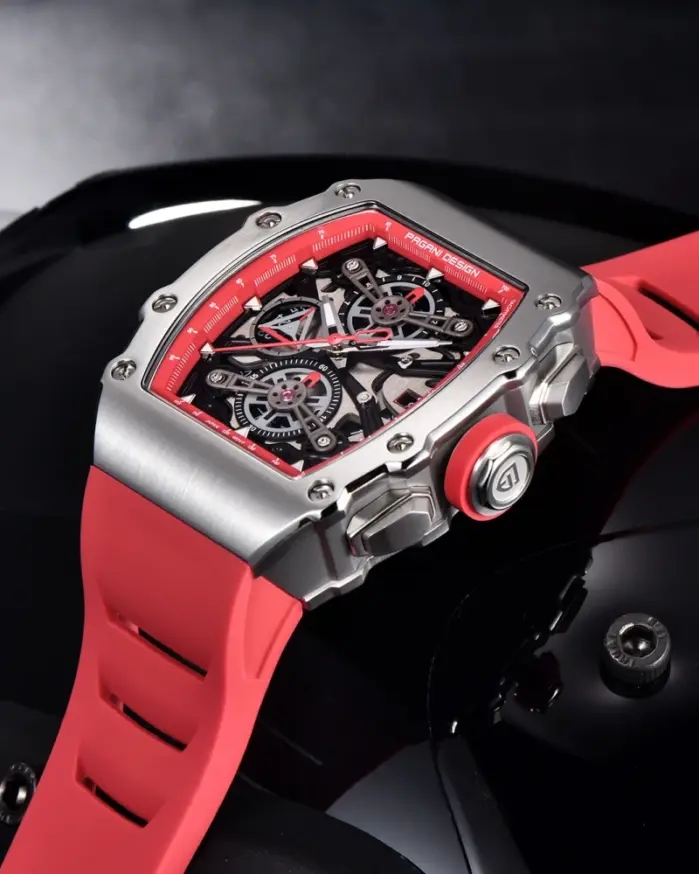 Reloj de Cuarzo PAGANI DESIGN 2026, Nuevo, 40MM, Diseño de Barril Hueco, Casual y Moderno para Hombre, con Cristal de Zafiro, Cronógrafo 2