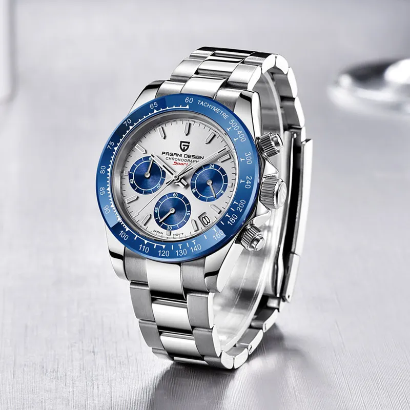 Reloj Cronógrafo PAGANI DESIGN VK63 para Hombre, Bisel de Zafiro, Marca de Lujo, Reloj de Cuarzo para Hombre, Montre Homme часы 1 Reloj Cronógrafo PAGANI DESIGN VK63 para Hombre, Bisel de Zafiro, Marca de Lujo, Reloj de Cuarzo para Hombre, Montre Homme часы 1