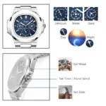 Relojes automáticos Rinifa para hombre, mecánicos, Nautilus, zafiro, fase lunar, multifuncionales, marca de lujo, Montre Homme, Reloj Hombre 2
