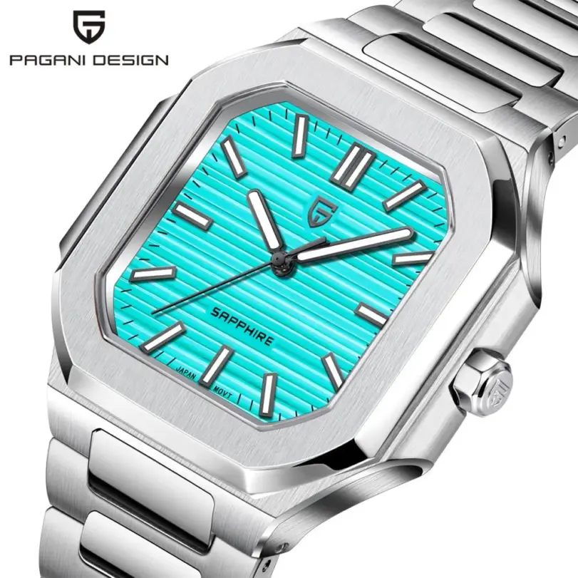 Reloj de Cuarzo para Hombre PAGANI DESIGN 2026, Marca de Alta Gama, Cristal de Zafiro con Revestimiento AR, Reloj de Negocios, Luminoso, con Movimiento Japonés VH31 1