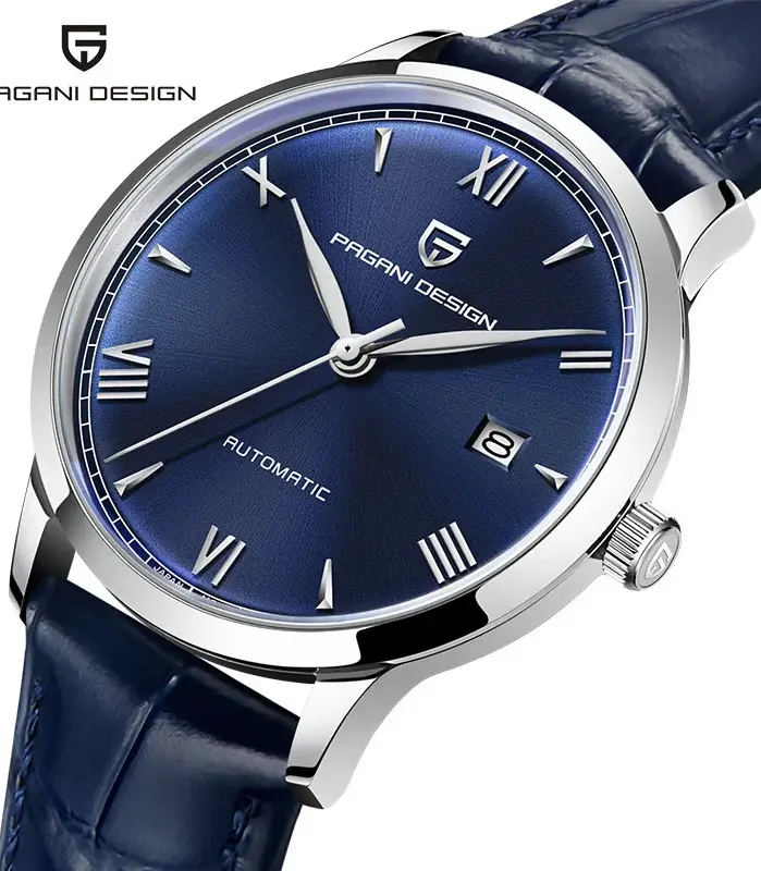 PAGANI DESIGN 40MM piloto hombres reloj mecánico de lujo con cristal de zafiro reloj automático 100M impermeable NH35 reloj de pulsera para hombres 1