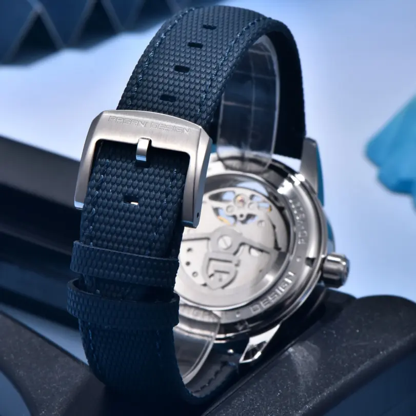 Reloj Mecánico para Hombre PAGANI DESIGN 2026 E3255Y 41mm Cristal de Zafiro Acero Inoxidable Calendario Resistente al Agua Reloj Hombre 5