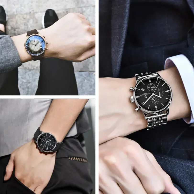 Pagani Design-reloj cronógrafo japonés VK67 Movt para hombre, resistente al agua, multifuncional, deportivo, de cuarzo 6