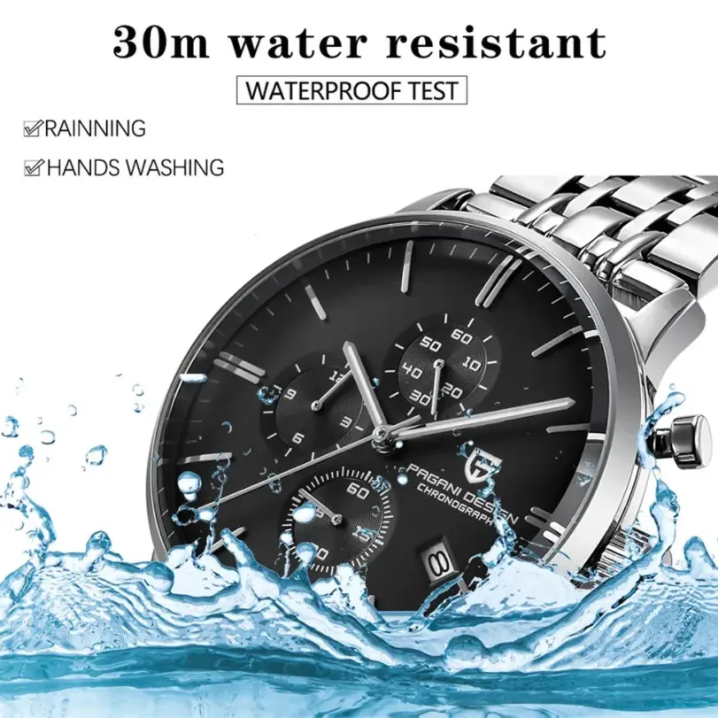 Pagani Design-reloj cronógrafo japonés VK67 Movt para hombre, resistente al agua, multifuncional, deportivo, de cuarzo 4