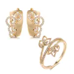 Kinel moda novedosa 585 anillo de oro rosa pendientes conjuntos de moda circón Natural pendientes para las mujeres de alta calidad diario conjunto de joyería delicada 1 Kinel moda novedosa 585 anillo de oro rosa pendientes conjuntos de moda circón Natural pendientes para las mujeres de alta calidad diario conjunto de joyería delicada 1