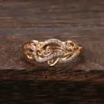 Kinel-anillo de boda étnico para novia, conjuntos de joyería y pendientes, anillos de circón Natural con flor hueca de oro rosa 585, joyería fina para mujer 4 Kinel-anillo de boda étnico para novia, conjuntos de joyería y pendientes, anillos de circón Natural con flor hueca de oro rosa 585, joyería fina para mujer 4