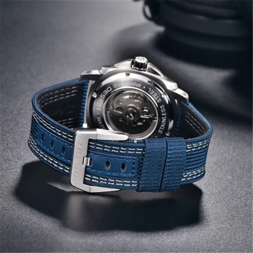Reloj Automático PAGANI DESIGN para hombre Japón TMI NH39 Tourbillon esqueleto cristal de zafiro reloj de pulsera mecánico 200M resistente al agua 4