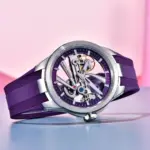 Pagani diseña un nuevo reloj mecánico hueco para hombre con cristal de zafiro con revestimiento AR, acero inoxidable, resistente al agua y automático. 6