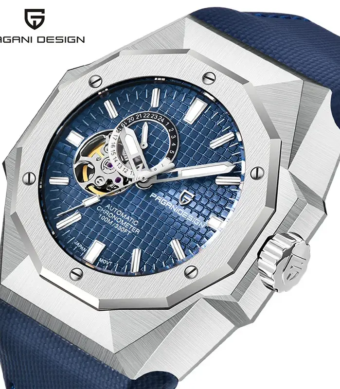 Reloj Automático PAGANI DESIGN para hombre, reloj de pulsera mecánico japonés TMI NH39A Movt, reloj resistente al agua con cristal de zafiro de acero inoxidable 1