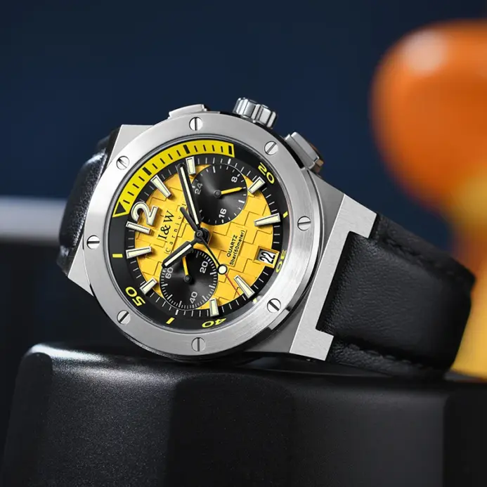 Reloj cronógrafo Carnival Military Pilot para hombre, relojes de cuarzo VK63 de lujo con zafiro, relojes masculinos de silicona, reloj2026 2