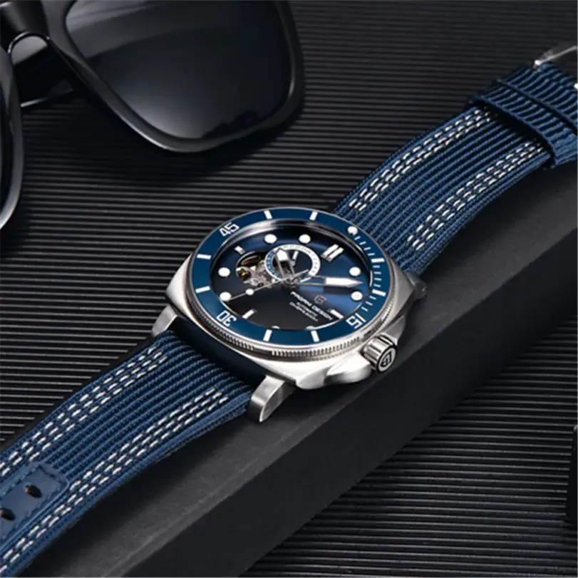 Reloj Automático PAGANI DESIGN para hombre Japón TMI NH39 Tourbillon esqueleto cristal de zafiro reloj de pulsera mecánico 200M resistente al agua 3