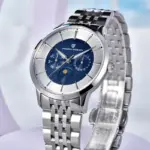 Pagani Design 40mm reloj de cuarzo multifuncional para hombre Japón Movt fase lunar 100m relojes de pulsera de cristal de zafiro impermeables para hombre 3