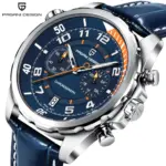 PAGANI DESIGN 44MM reloj de cuarzo para hombre Japón TMI VK64 Movt esfera de escala giratoria cristal de zafiro cronómetro reloj de pulsera luminoso 1