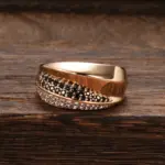 Anillos Kinel de circón blanco y negro Natural de lujo para mujer, cruz geométrica 585, oro rosa, joyería Vintage fina para fiesta de boda y uso diario 3 Anillos Kinel de circón blanco y negro Natural de lujo para mujer, cruz geométrica 585, oro rosa, joyería Vintage fina para fiesta de boda y uso diario 3