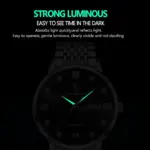 Poedagar-reloj de cuarzo para hombre, cronógrafo de lujo, de acero inoxidable, luminoso, resistente al agua, para negocios 3