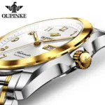 Relojes de pulsera para hombre, movimiento automático, espejo de zafiro, correa de acero de tungsteno, calendario luminoso de lujo, reloj de mano para hombre 3228 2 Relojes de pulsera para hombre, movimiento automático, espejo de zafiro, correa de acero de tungsteno, calendario luminoso de lujo, reloj de mano para hombre 3228 2