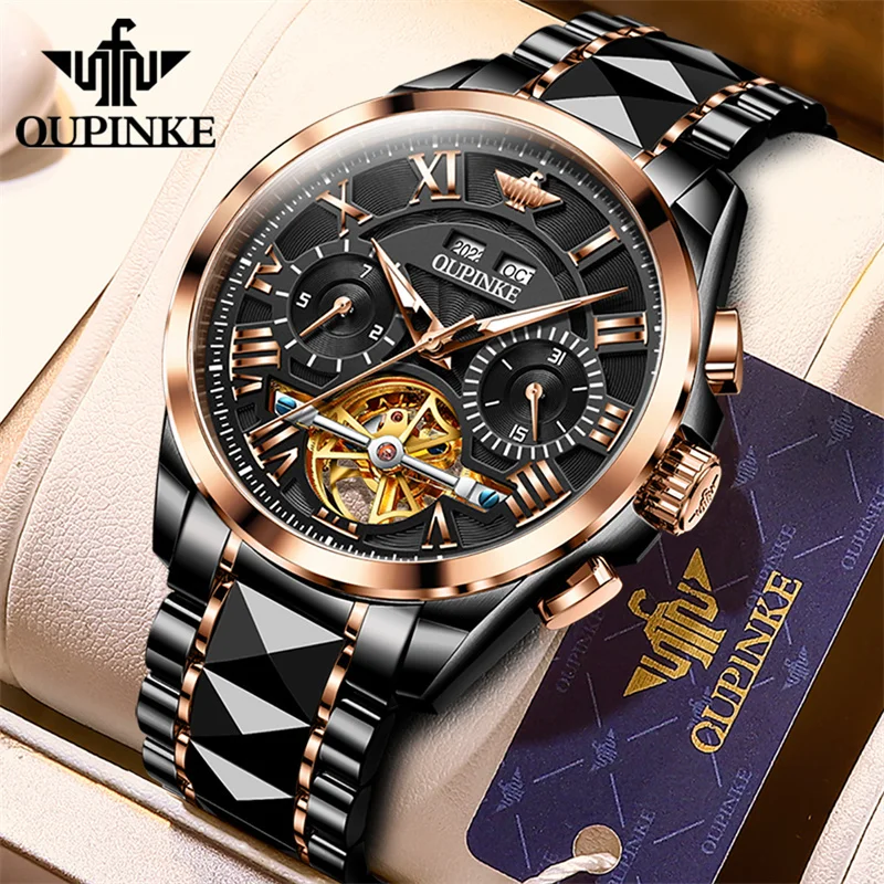 relojes de Tourbillon para hombre, reloj de pulsera automático multifunción, mecánico, calendario perpetuo, reloj de lujo, Masculino 1 relojes de Tourbillon para hombre, reloj de pulsera automático multifunción, mecánico, calendario perpetuo, reloj de lujo, Masculino 1